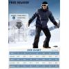 imageFREE SOLDIER Mens Waterproof Ski Snow Jacket Fleece Lined Warm Winter Rain Jacket with Hood Fully Taped SeamsMidnight Navy