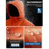 imageFREE SOLDIER Mens Waterproof Ski Snow Jacket Fleece Lined Warm Winter Rain Jacket with Hood Fully Taped SeamsOrange Black