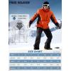 imageFREE SOLDIER Mens Waterproof Ski Snow Jacket Fleece Lined Warm Winter Rain Jacket with Hood Fully Taped SeamsOrange Black