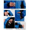 imageFREE SOLDIER Mens Waterproof Ski Snow Jacket Fleece Lined Warm Winter Rain Jacket with Hood Fully Taped SeamsSky Blue