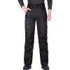 imageFREE SOLDIER Mens Waterproof Snow Insulated Pants Warm Winter Ski Snowboard Pants with Zipper PocketsBlack Medium323432L