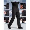 imageFREE SOLDIER Mens Waterproof Snow Insulated Pants Winter Skiing Snowboarding Pants with Zipper PocketsBlack