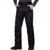 imageFREE SOLDIER Mens Waterproof Snow Insulated Pants Winter Skiing Snowboarding Pants with Zipper PocketsBlack