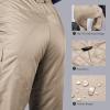 imageFREE SOLDIER Mens Waterproof Snow Insulated Pants Winter Skiing Snowboarding Pants with Zipper PocketsKhaki