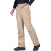 imageFREE SOLDIER Mens Waterproof Snow Insulated Pants Winter Skiing Snowboarding Pants with Zipper PocketsKhaki