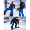 imageFREE SOLDIER Mens Waterproof Snow Insulated Pants Winter Skiing Snowboarding Pants with Zipper PocketsMarina Blue