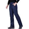 imageFREE SOLDIER Mens Waterproof Snow Insulated Pants Winter Skiing Snowboarding Pants with Zipper PocketsNavy Blue