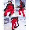 imageFREE SOLDIER Mens Waterproof Snow Insulated Pants Winter Skiing Snowboarding Pants with Zipper PocketsRed