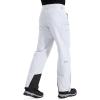 imageFREE SOLDIER Mens Waterproof Snow Insulated Pants Winter Skiing Snowboarding Pants with Zipper PocketsWhite