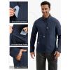 imageFREE SOLDIER Mens Waterproof Softshell Jacket Lightweight Fleece Lined Jacket Outdoor Hiking WindbreakerDark Navy