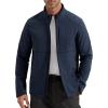 imageFREE SOLDIER Mens Waterproof Softshell Jacket Lightweight Fleece Lined Jacket Outdoor Hiking WindbreakerDark Navy