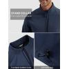 imageFREE SOLDIER Mens Waterproof Softshell Jacket Lightweight Fleece Lined Jacket Outdoor Hiking WindbreakerDark Navy