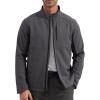 imageFREE SOLDIER Mens Waterproof Softshell Jacket Lightweight Fleece Lined Jacket Outdoor Hiking WindbreakerGrey