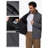 imageFREE SOLDIER Mens Waterproof Softshell Jacket Lightweight Fleece Lined Jacket Outdoor Hiking WindbreakerGrey