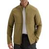 imageFREE SOLDIER Mens Waterproof Softshell Jacket Lightweight Fleece Lined Jacket Outdoor Hiking WindbreakerOlive Green