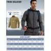 imageFREE SOLDIER Mens Waterproof Softshell Jacket Lightweight Fleece Lined Jacket Outdoor Hiking WindbreakerOlive Green