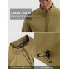 imageFREE SOLDIER Mens Waterproof Softshell Jacket Lightweight Fleece Lined Jacket Outdoor Hiking WindbreakerOlive Green