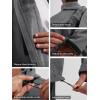 imageFREE SOLDIER Mens Waterproof Softshell Jacket Thick Fleece Lined Outdoor Jacket Tactical Military Hoodie WindbreakerBlack Gray