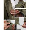 imageFREE SOLDIER Mens Waterproof Softshell Jacket Thick Fleece Lined Outdoor Jacket Tactical Military Hoodie WindbreakerBlack Green