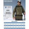 imageFREE SOLDIER Mens Waterproof Softshell Jacket Thick Fleece Lined Outdoor Jacket Tactical Military Hoodie WindbreakerGreen