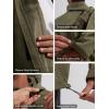 imageFREE SOLDIER Mens Waterproof Softshell Jacket Thick Fleece Lined Outdoor Jacket Tactical Military Hoodie WindbreakerGreen
