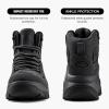 imageFREE SOLDIER Mens Waterproof Tactical Hiking Boots Combat Work Boots Desert Military BootsBlack