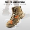 imageFREE SOLDIER Mens Waterproof Tactical Hiking Boots Combat Work Boots Desert Military BootsBrown