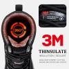 imageFREE SOLDIER Snow Boots for Men Waterproof Slip Resistant Velvet Lined Outdoor Warm Insulated Winter Ankle Boots for Cold WheatherBlack