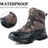 imageFREE SOLDIER Snow Boots for Men Waterproof Slip Resistant Velvet Lined Outdoor Warm Insulated Winter Ankle Boots for Cold WheatherBrown