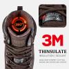 imageFREE SOLDIER Snow Boots for Men Waterproof Slip Resistant Velvet Lined Outdoor Warm Insulated Winter Ankle Boots for Cold WheatherBrown