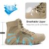 imageFREE SOLDIER Waterproof Hiking Work Boots Mens Tactical Boots 6 Inches Lightweight Military Boots Breathable Desert BootsTan 95W