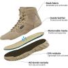 imageFREE SOLDIER Waterproof Hiking Work Boots Mens Tactical Boots 6 Inches Lightweight Military Boots Breathable Desert BootsTan 95W