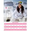 imageFREE SOLDIER Womens Waterproof Ski Snow Jacket Fleece Lined Warm Winter Rain Jacket with Hood Fully Taped SeamsFloral Print