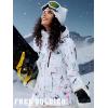 imageFREE SOLDIER Womens Waterproof Ski Snow Jacket Fleece Lined Warm Winter Rain Jacket with Hood Fully Taped SeamsFloral Print
