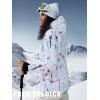 imageFREE SOLDIER Womens Waterproof Ski Snow Jacket Fleece Lined Warm Winter Rain Jacket with Hood Fully Taped SeamsFloral Print