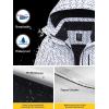 imageFREE SOLDIER Womens Waterproof Ski Snow Jacket Fleece Lined Warm Winter Rain Jacket with Hood Fully Taped SeamsGeometric Plaid