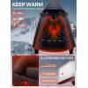 imageFREE SOLDIER Womens Waterproof Ski Snow Jacket Fleece Lined Warm Winter Rain Jacket with Hood Fully Taped SeamsMidnight Navy