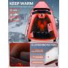 imageFREE SOLDIER Womens Waterproof Ski Snow Jacket Fleece Lined Warm Winter Rain Jacket with Hood Fully Taped SeamsPink