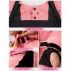 imageFREE SOLDIER Womens Waterproof Ski Snow Jacket Fleece Lined Warm Winter Rain Jacket with Hood Fully Taped SeamsPink