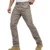 imageFREE SOLDIER Mens Cargo Pants Water Resistant Ripstop Tactical Pants for Men Work Pants Lightweight Outdoor Hiking Pants MenClassic Khaki