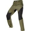 imageFREE SOLDIER Mens Fleece Lined Outdoor Cargo Hiking Pants Water Repellent Softshell Snow Ski Pants with Zipper PocketsGreen Black