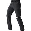 imageFREE SOLDIER Mens Outdoor Convertible Hiking Pants with Belt Lightweight Quick Dry Tactical Cargo Pants Nylon SpandexBlack