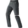 imageFREE SOLDIER Mens Outdoor Convertible Hiking Pants with Belt Lightweight Quick Dry Tactical Cargo Pants Nylon SpandexDark Gray