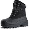 imageFREE SOLDIER Mens Snow Winter Boots for Men Warm Fleece Lining Winter Ski Shoes Waterproof Insulated BootiesBlack