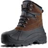 imageFREE SOLDIER Mens Snow Winter Boots for Men Warm Fleece Lining Winter Ski Shoes Waterproof Insulated BootiesBrown