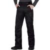 imageFREE SOLDIER Mens Waterproof Snow Insulated Pants Warm Winter Ski Snowboard Pants with Zipper PocketsBlack Medium323432L