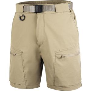 imageFREE SOLDIER Mens Cargo Hiking Shorts with Belt Lightweight Quick Dry Tactical Shorts with Pockets for Casual Work GolfKhaki