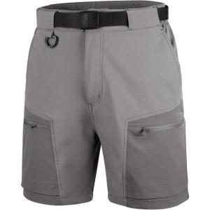 imageFREE SOLDIER Mens Cargo Hiking Shorts with Belt Lightweight Quick Dry Tactical Shorts with Pockets for Casual Work GolfMixgray