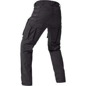 imageFREE SOLDIER Mens Cargo PantsTactical Pants for Men StretchDurable Ripstop EDC Work Pants for HikingBlack