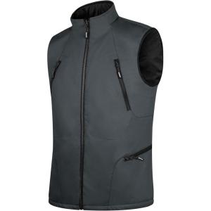 imageFREE SOLDIER Mens Lightweight Golf Vest Outerwear Windproof Reversible Sleeveless Softshell Jacket Running VestDark Greyblack